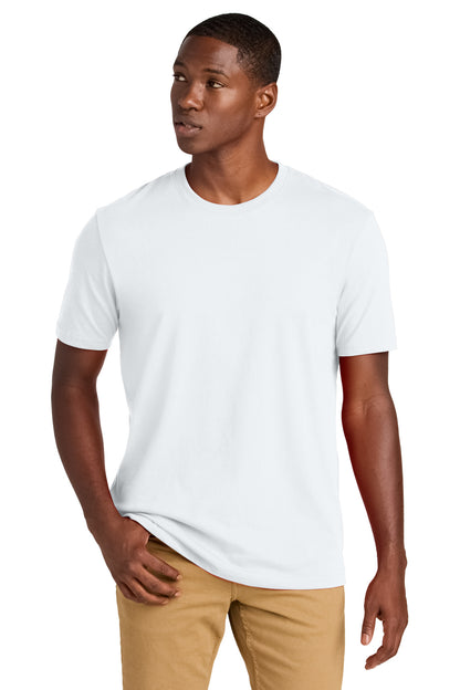 Custom Embroidered District T-Shirts  in White