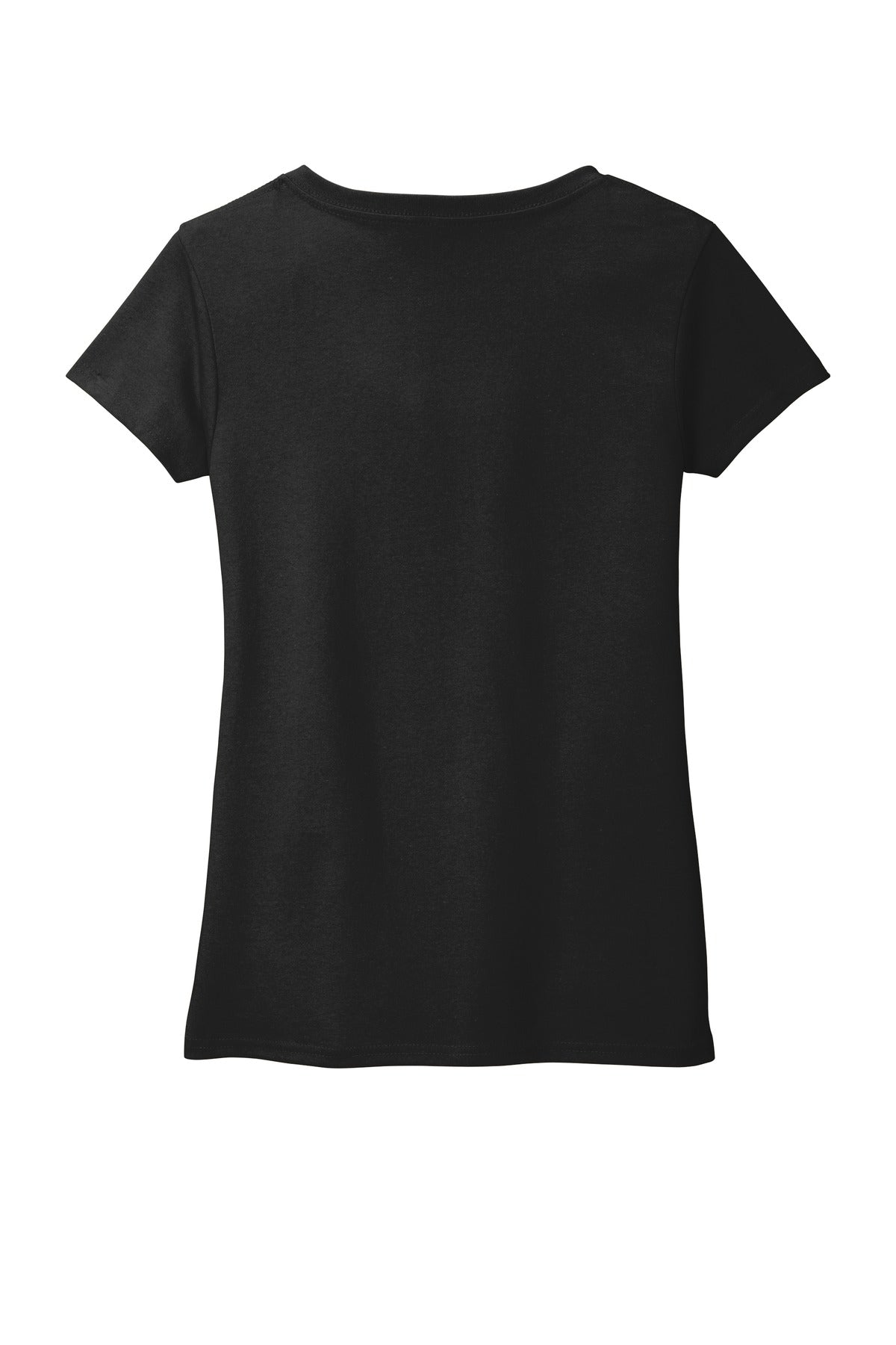 Custom Embroidered District T-Shirts  in Black
