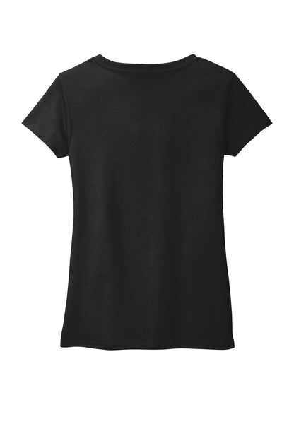 Custom Embroidered District T-Shirts  in Black