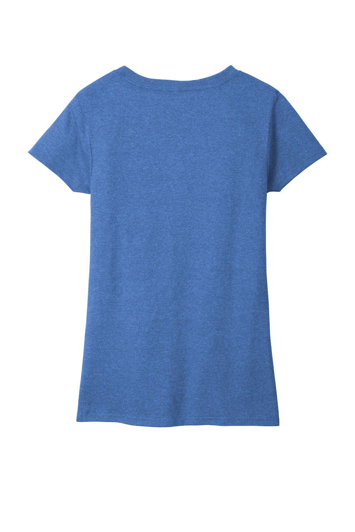 Custom Embroidered District T-Shirts  in Blue Heather