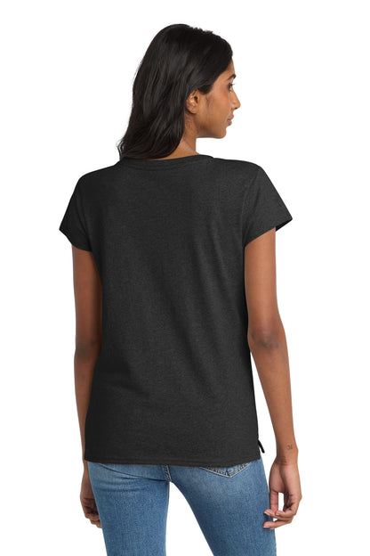 Custom Embroidered District T-Shirts  in Charcoal Heather