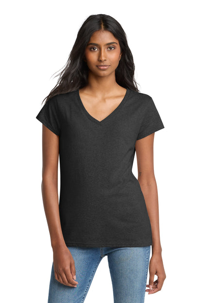 Custom Embroidered District T-Shirts  in Charcoal Heather