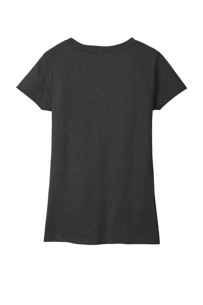 Custom Embroidered District T-Shirts  in Charcoal Heather