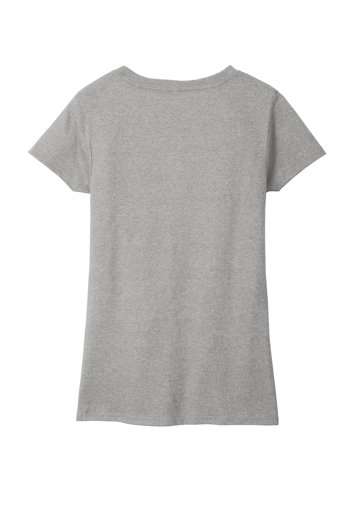 Custom Embroidered District T-Shirts  in Light Heather Grey