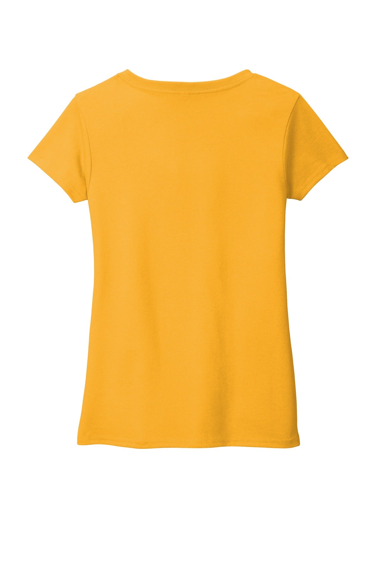 Custom Embroidered District T-Shirts  in Maize Yellow