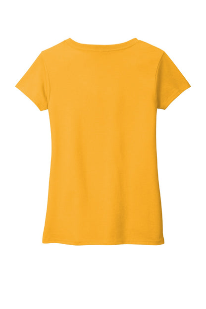 Custom Embroidered District T-Shirts  in Maize Yellow