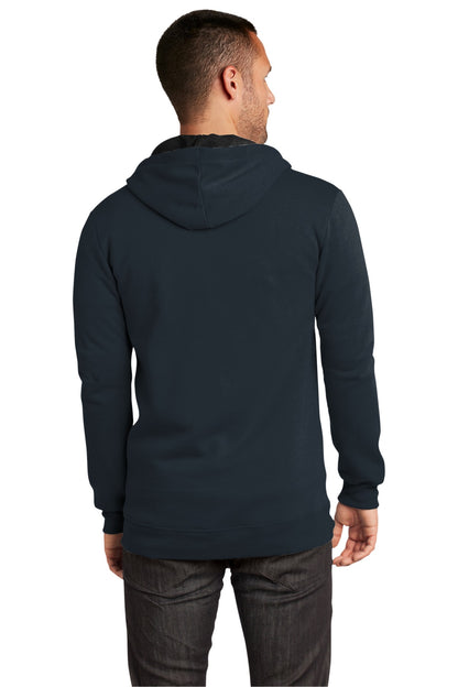Custom Embroidered District The Concert Fleece Full-Zip Hoodie. DT800,New Navy