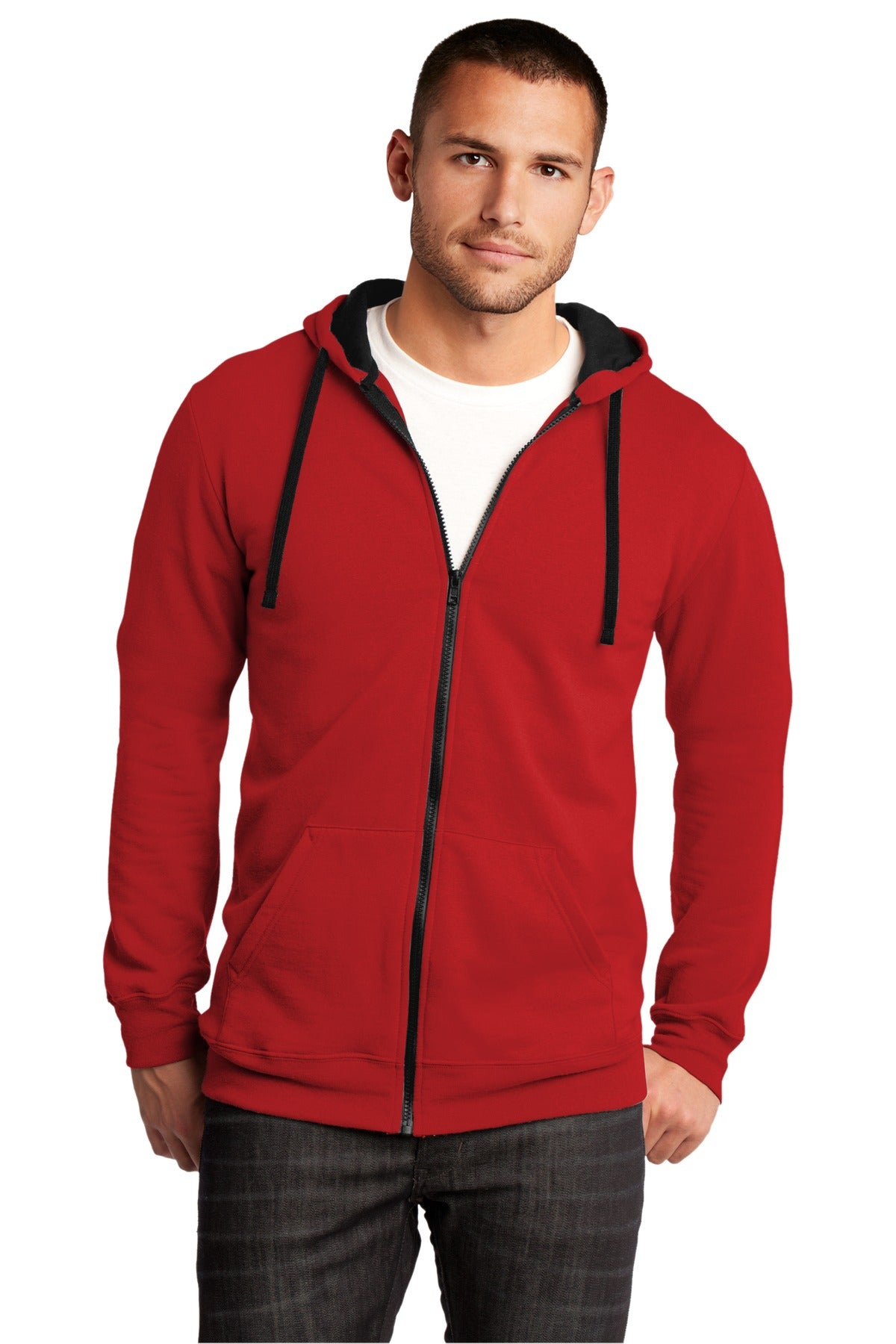 District The Concert Fleece Full-Zip Hoodie. DT800