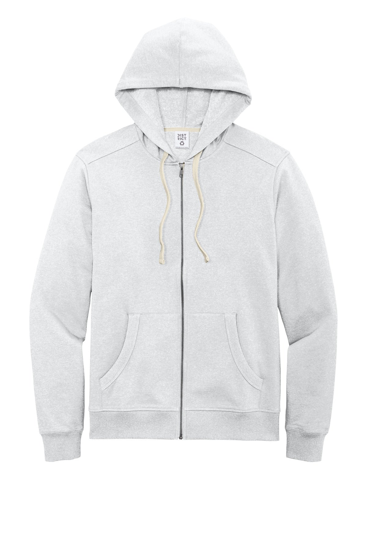 Custom Embroidered District Sweatshirts/Fleece in Ash