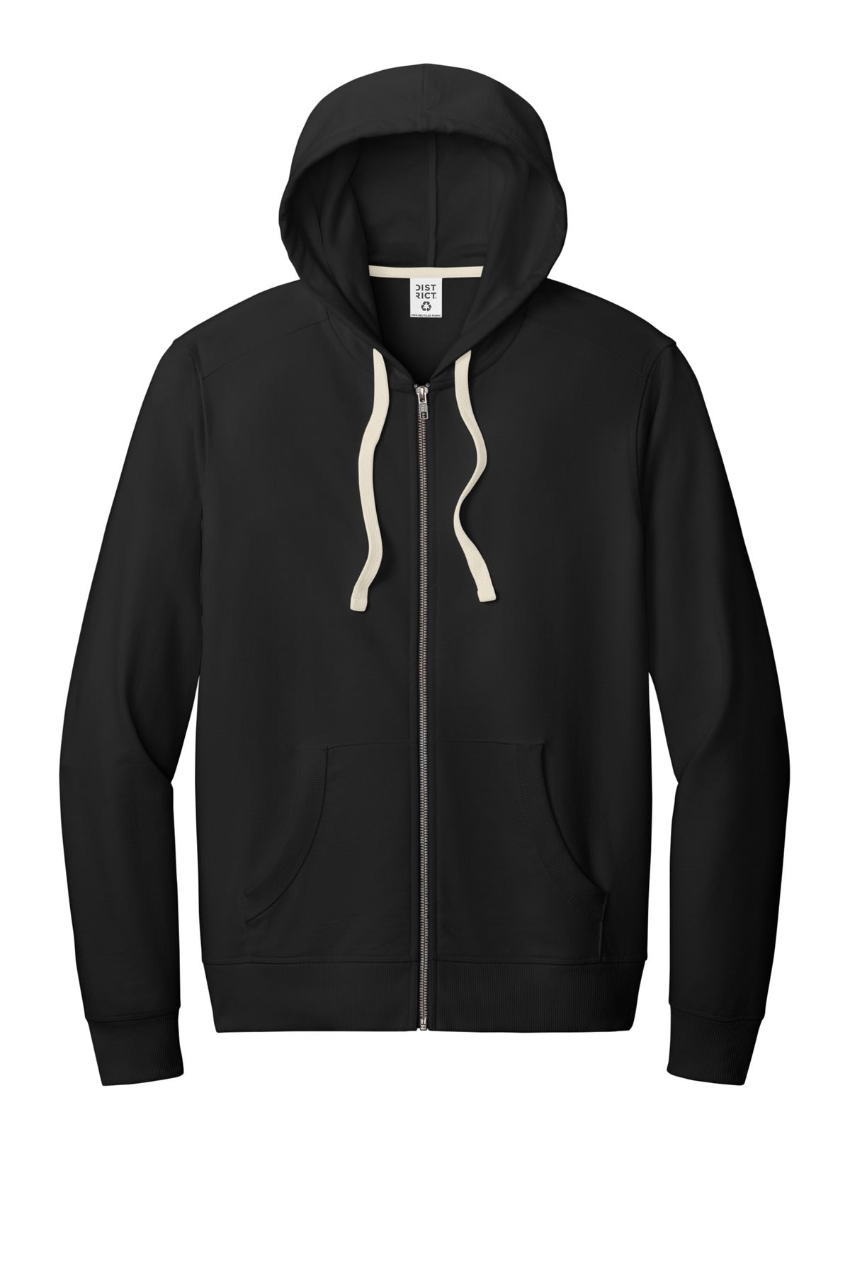 Custom Embroidered District Sweatshirts/Fleece in Black