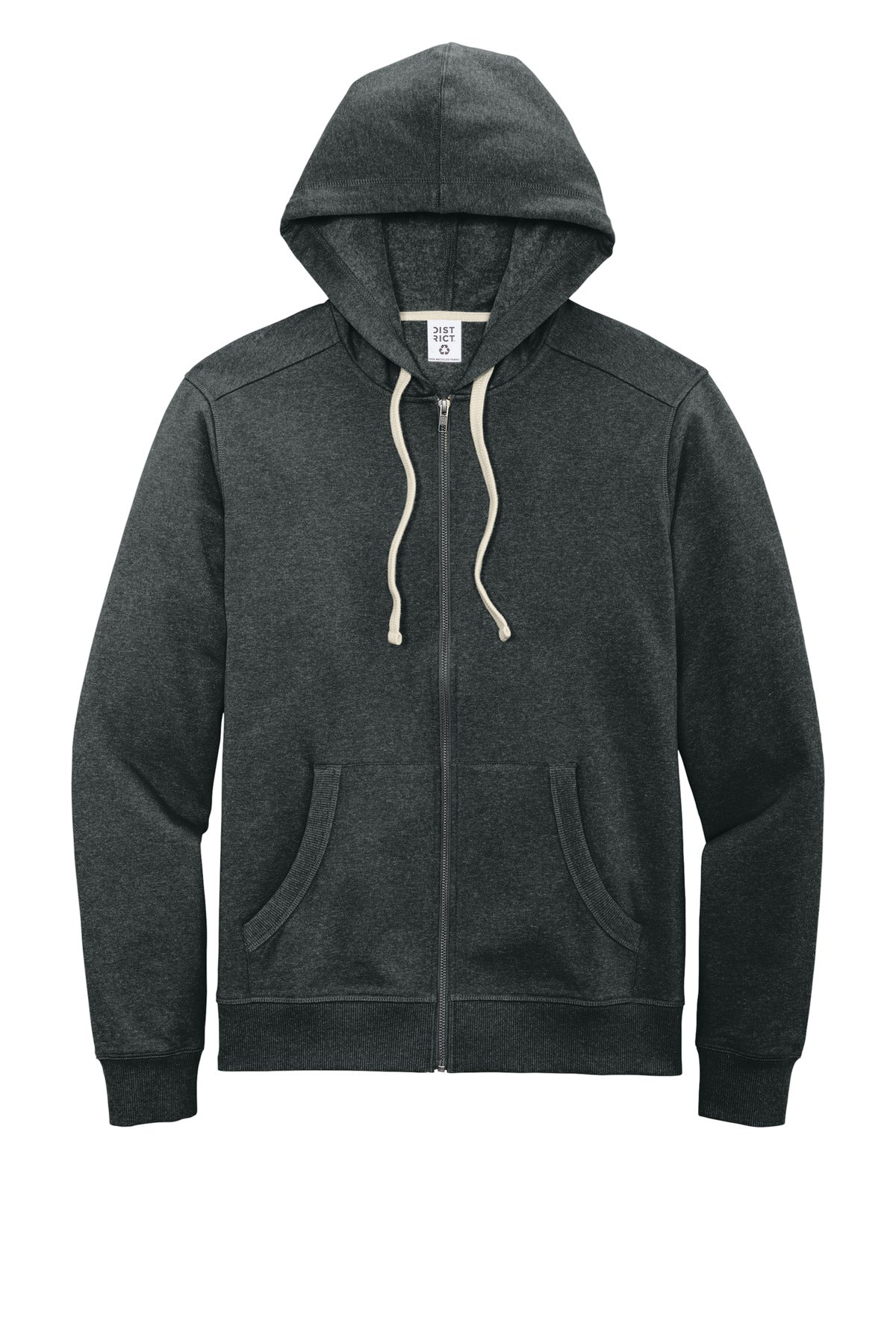 Custom Embroidered District Sweatshirts/Fleece in Charcoal Heather