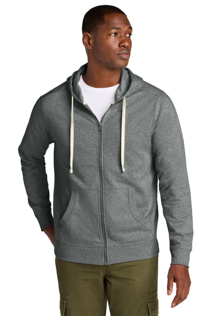 Custom Embroidered District Sweatshirts/Fleece in Deep Grey Heather
