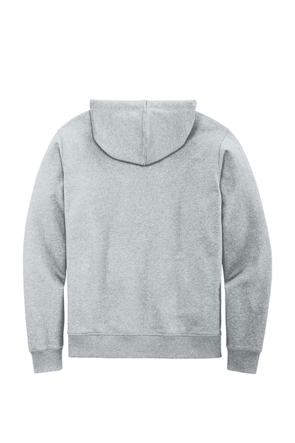 Custom Embroidered District Sweatshirts/Fleece in Light Heather Grey