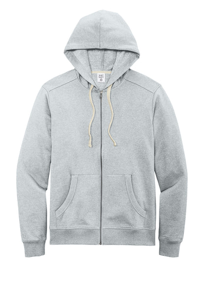 Custom Embroidered District Sweatshirts/Fleece in Light Heather Grey