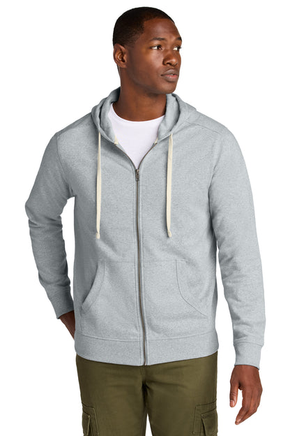 Custom Embroidered District Sweatshirts/Fleece in Light Heather Grey