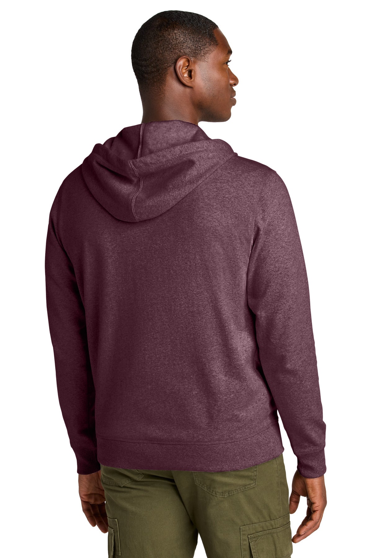 Custom Embroidered District Sweatshirts/Fleece in Maroon Heather