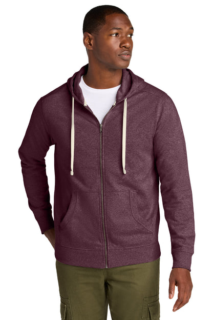 Custom Embroidered District Sweatshirts/Fleece in Maroon Heather