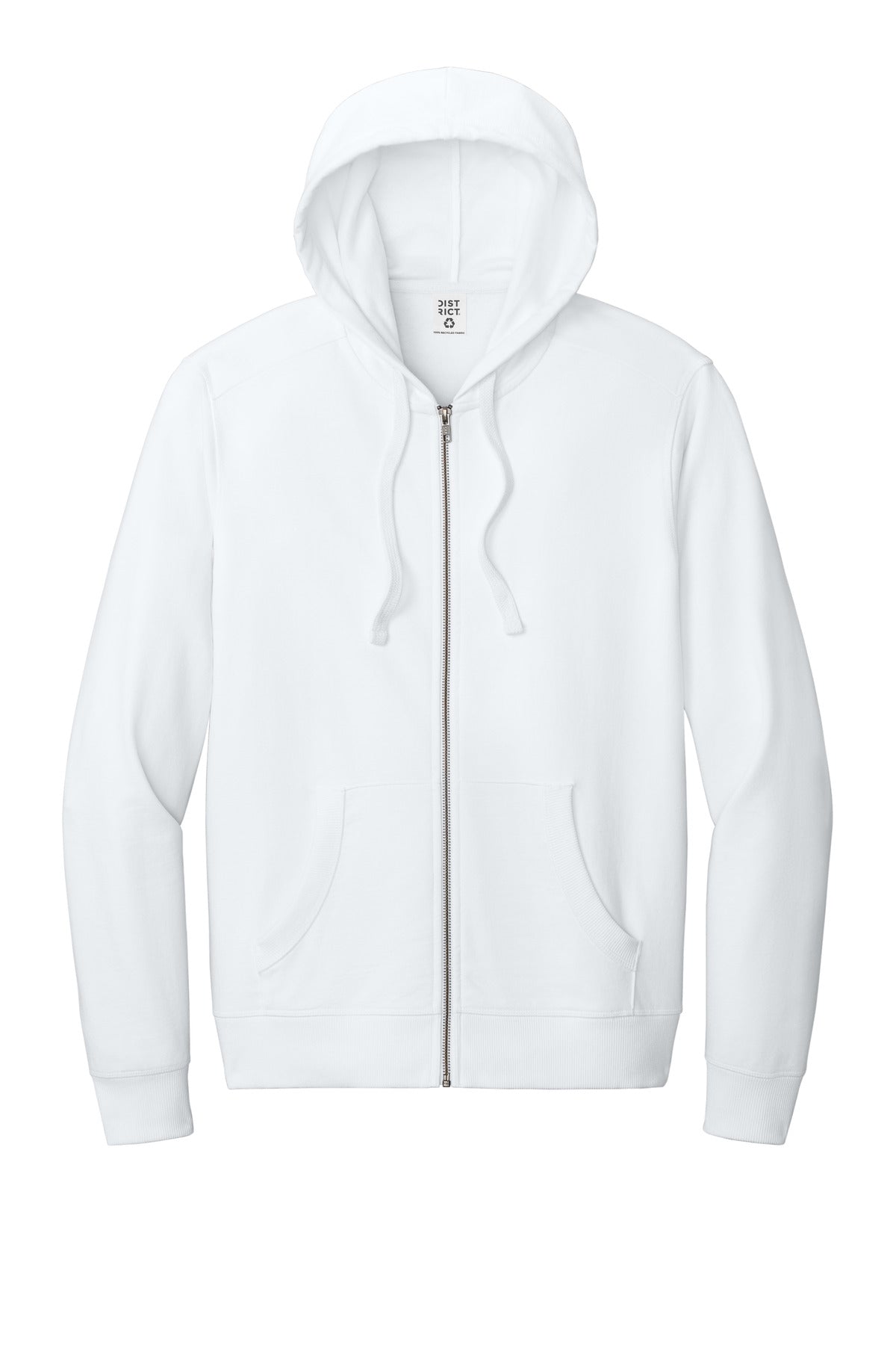 Custom Embroidered District Sweatshirts/Fleece in White