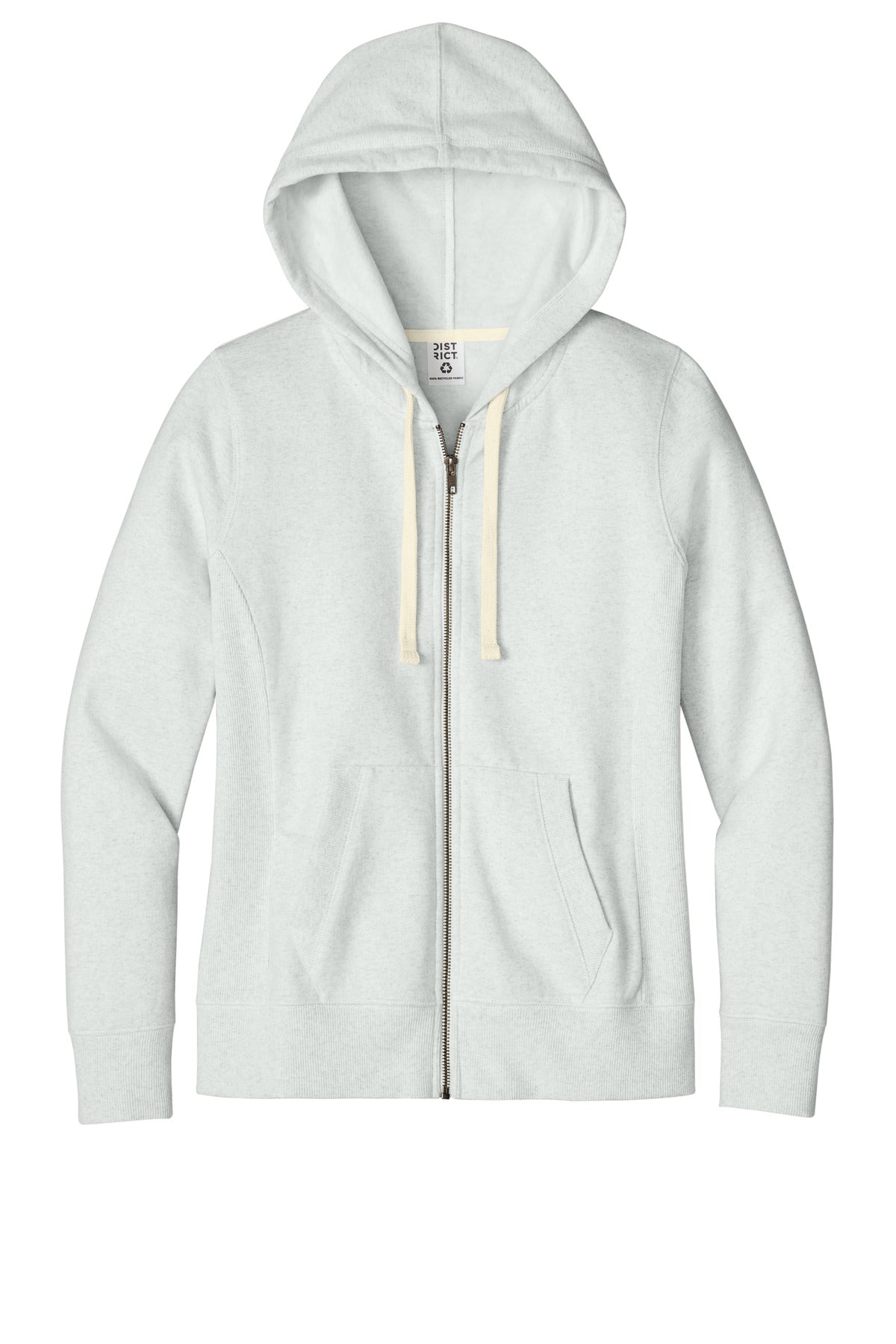 Custom Embroidered District Sweatshirts/Fleece in Ash