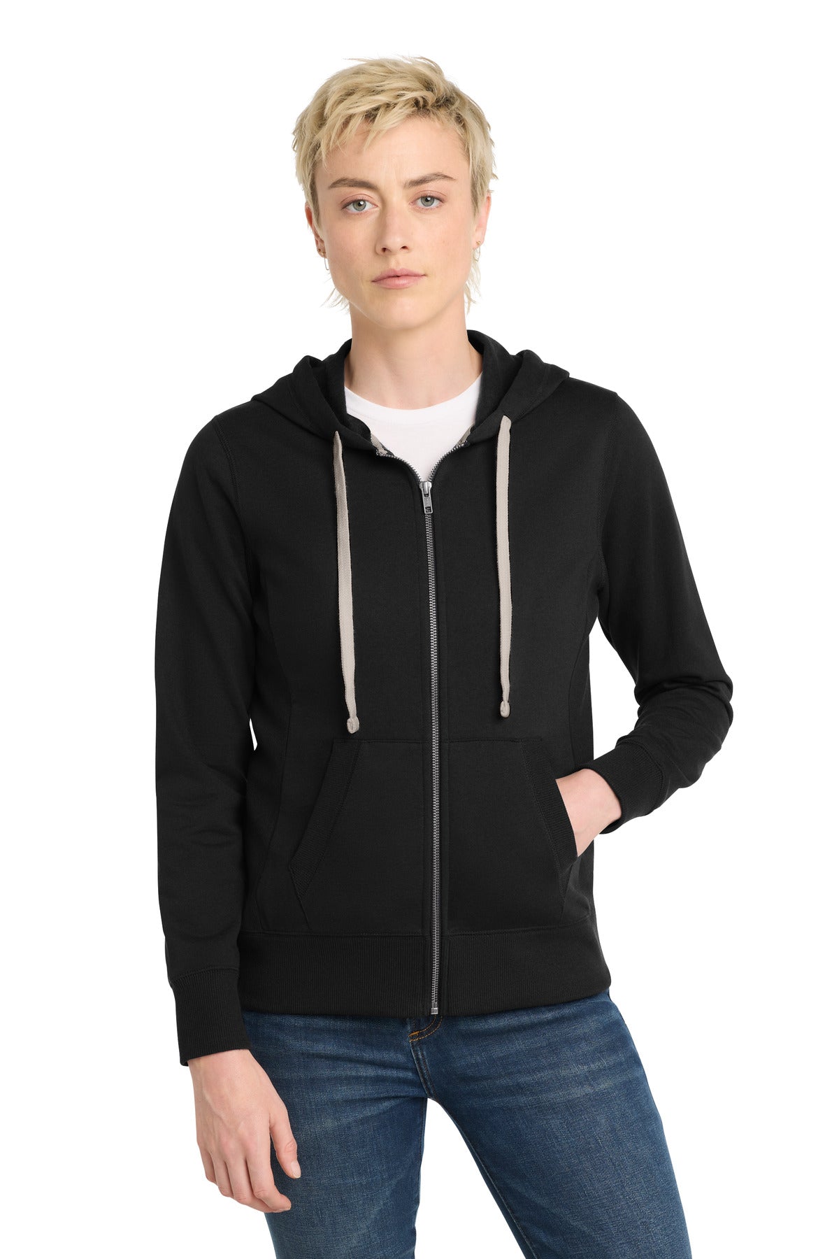 Custom Embroidered District Sweatshirts/Fleece in Black