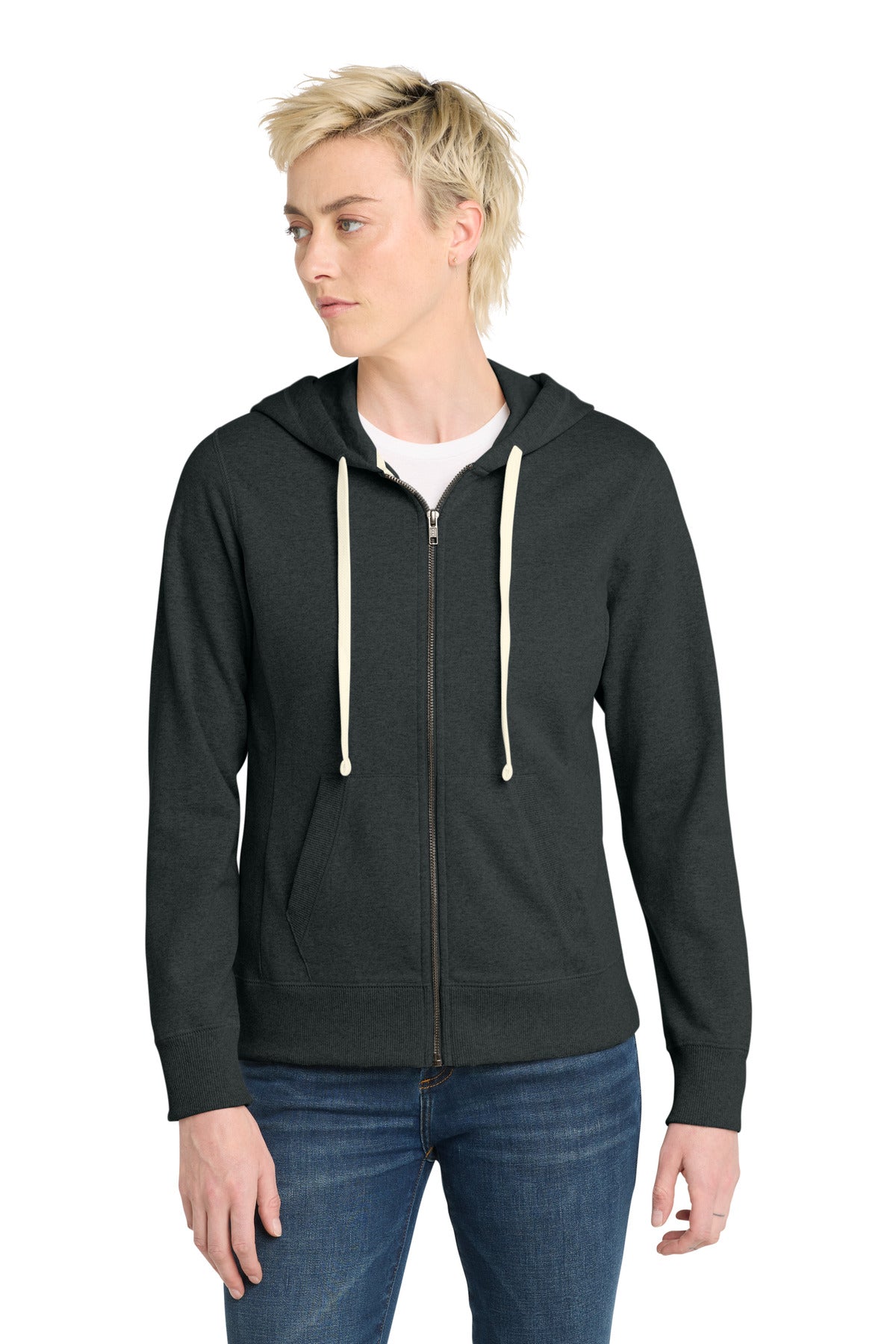 Custom Embroidered District Sweatshirts/Fleece in Charcoal Heather