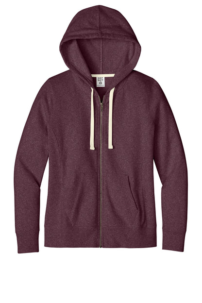 Custom Embroidered District Sweatshirts/Fleece in Maroon Heather