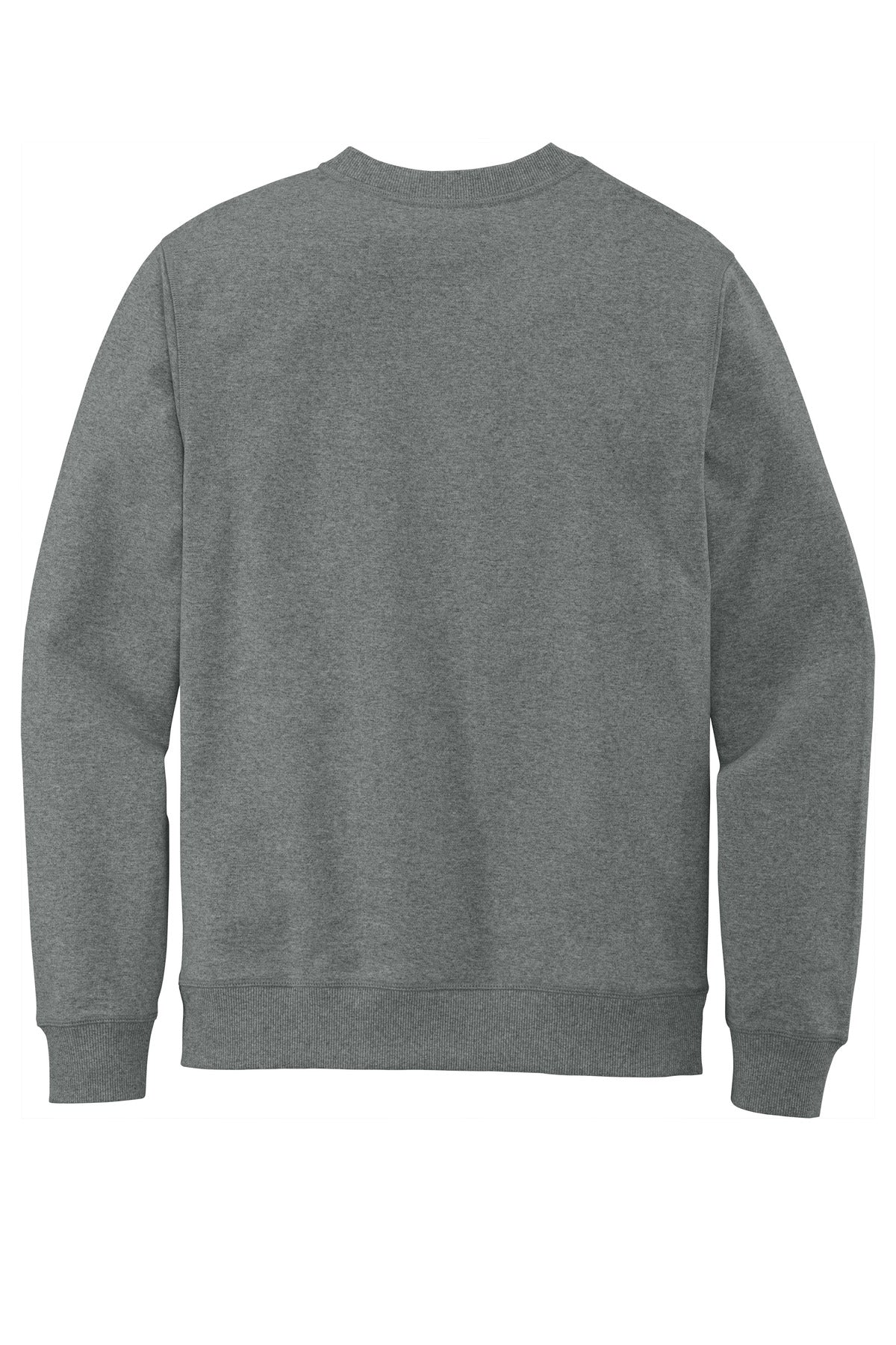 Custom Embroidered District Sweatshirts/Fleece in Deep Grey Heather