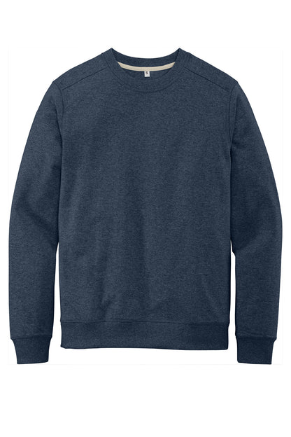 Custom Embroidered District Sweatshirts/Fleece in Heathered Navy