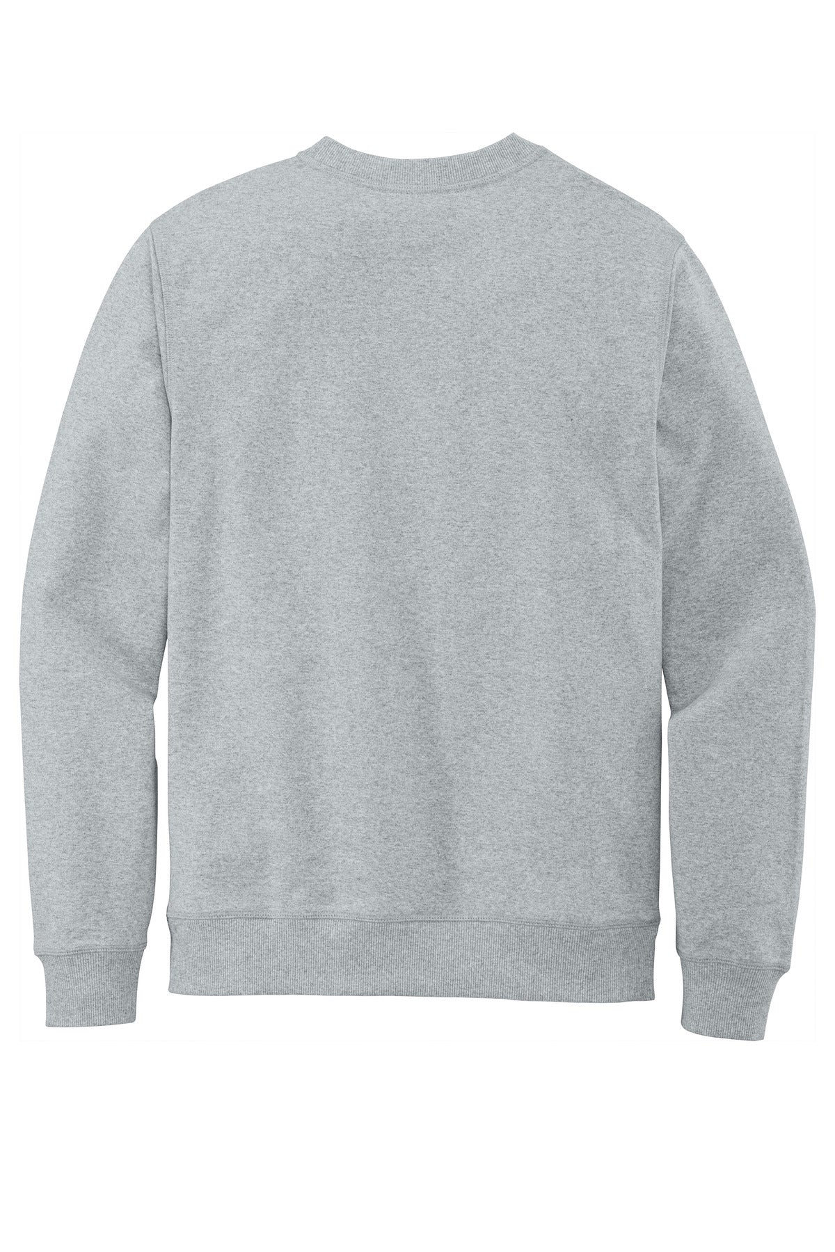 Custom Embroidered District Sweatshirts/Fleece in Light Heather Grey