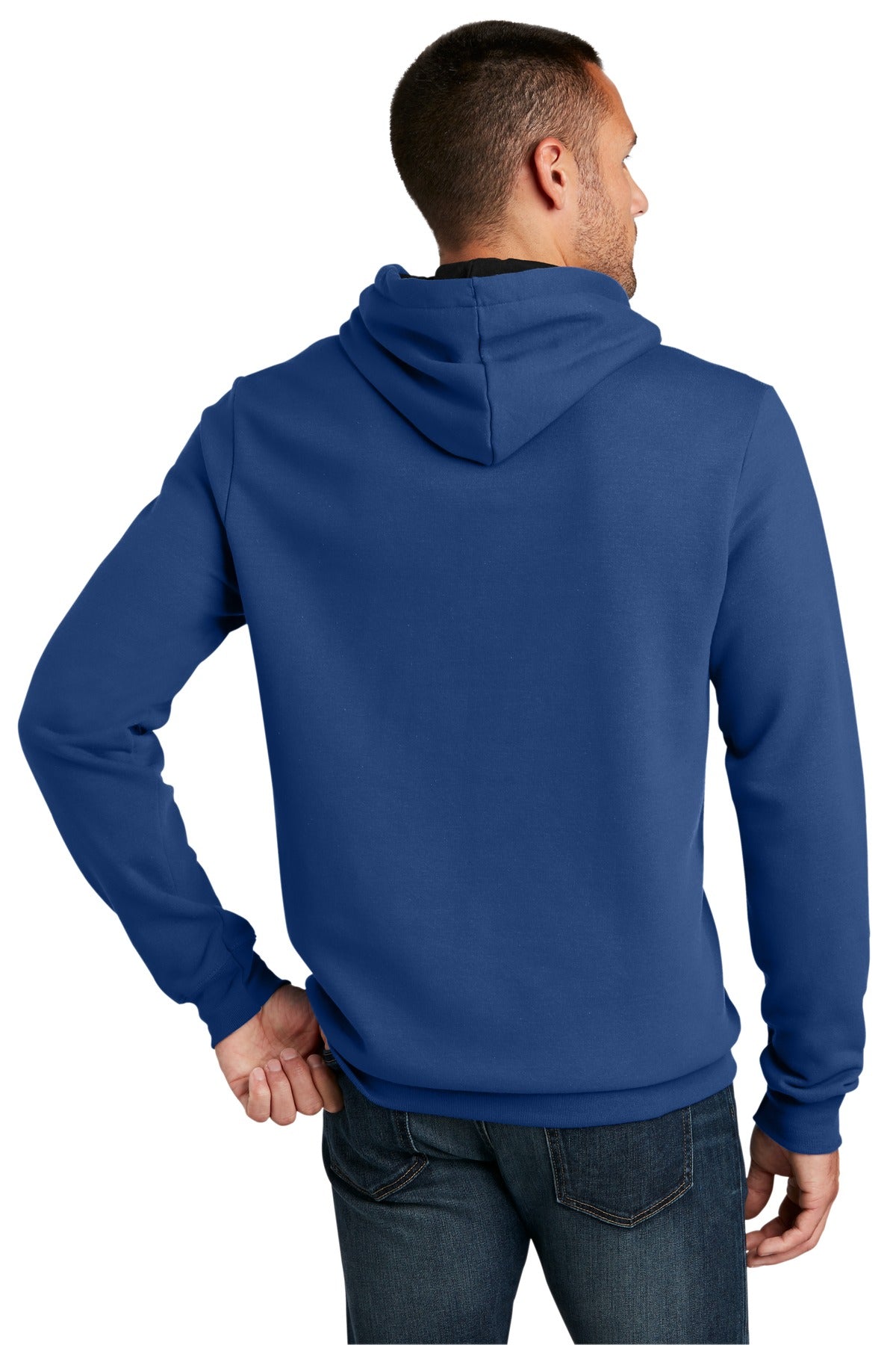 Custom Embroidered District The Concert Fleece Hoodie. DT810,Deep Royal