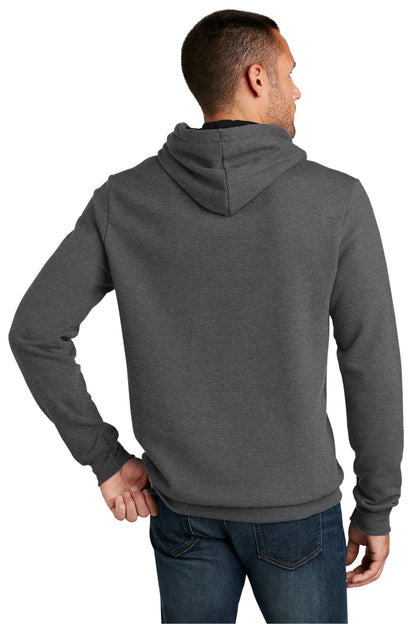 Custom Embroidered District The Concert Fleece Hoodie. DT810,Heathered Charcoal