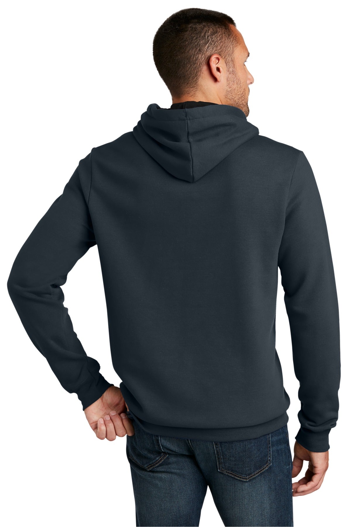 Custom Embroidered District The Concert Fleece Hoodie. DT810,New Navy