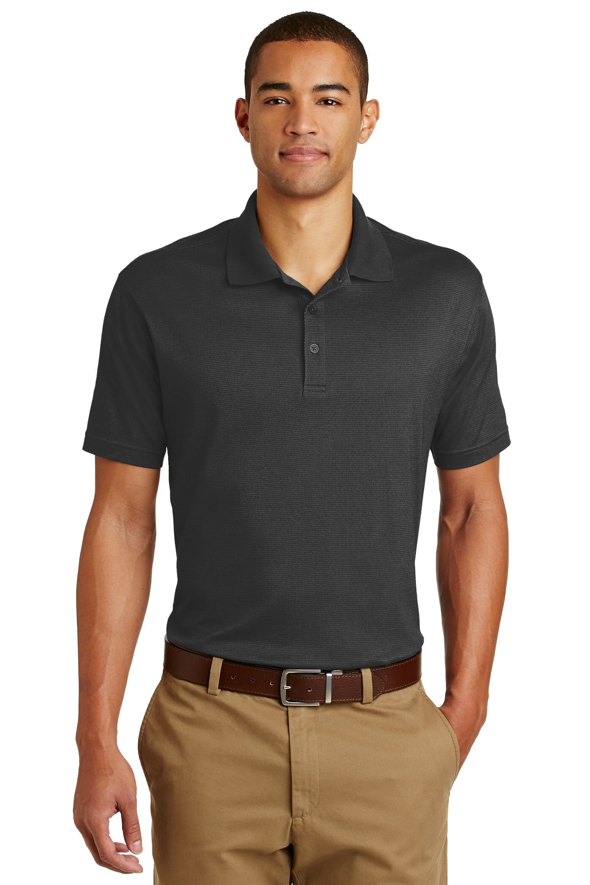 Custom Embroidered Eddie Bauer Polos/Knits in Black
