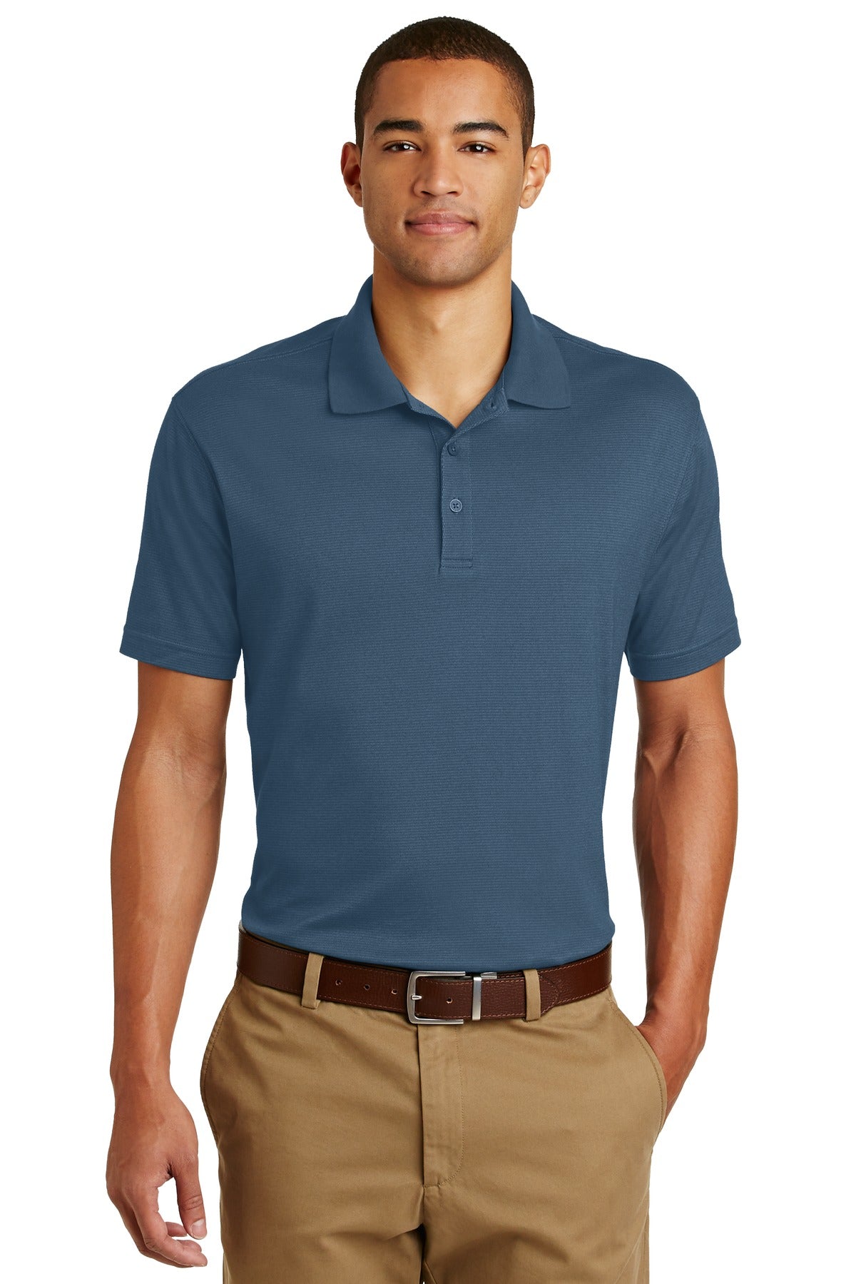 Custom Embroidered Eddie Bauer Polos/Knits in Coast Blue