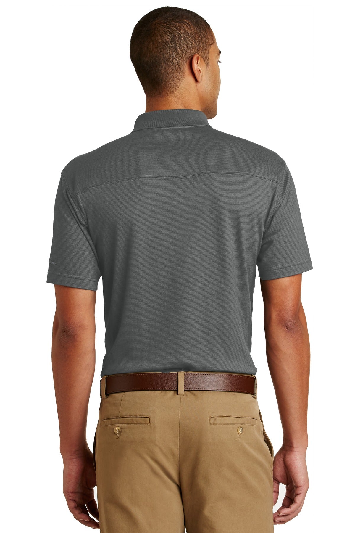 Custom Embroidered Eddie Bauer Polos/Knits in Grey Steel