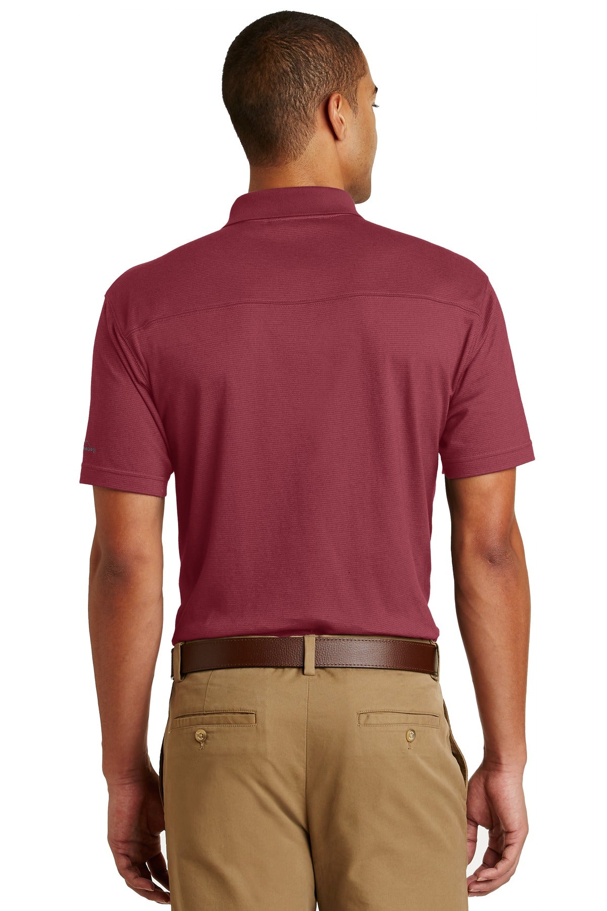 Custom Embroidered Eddie Bauer Polos/Knits in Red Rhubarb
