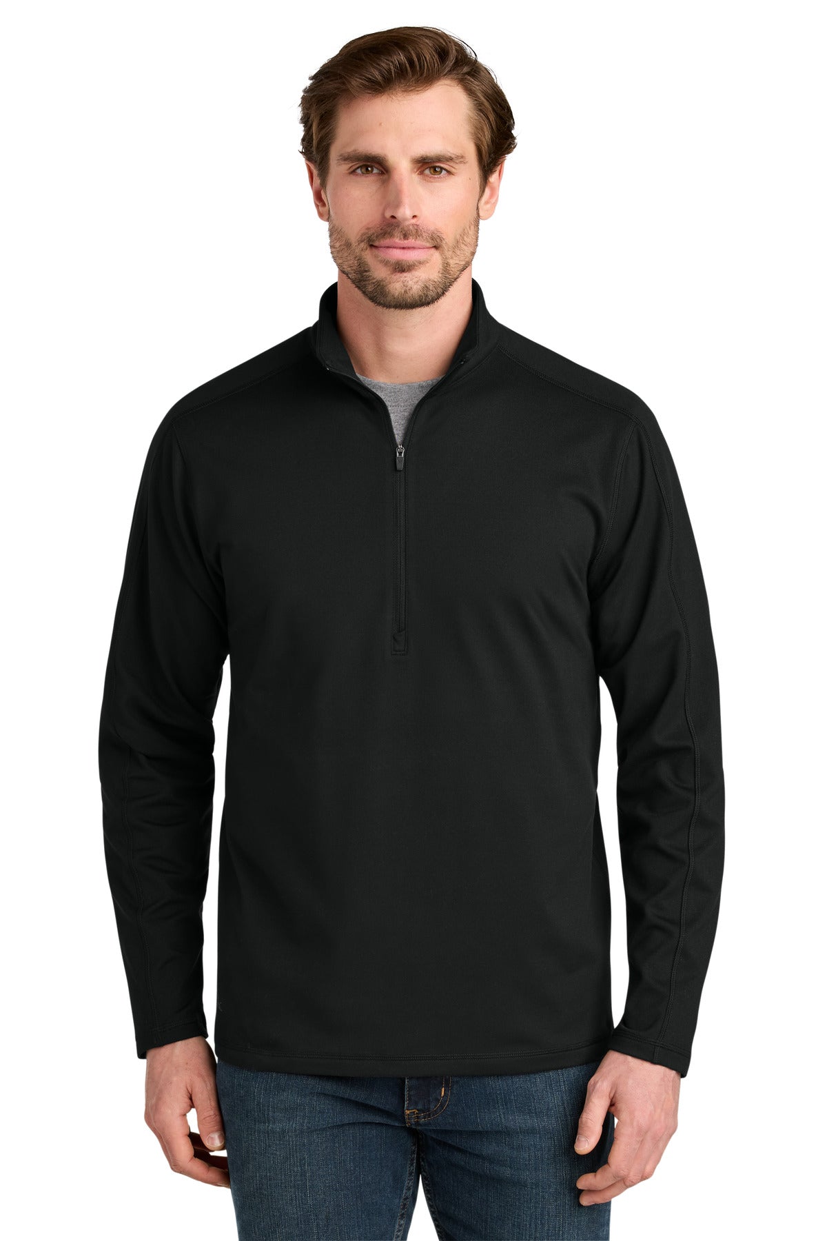 Custom Embroidered Eddie Bauer Sweatshirts in Deep Black