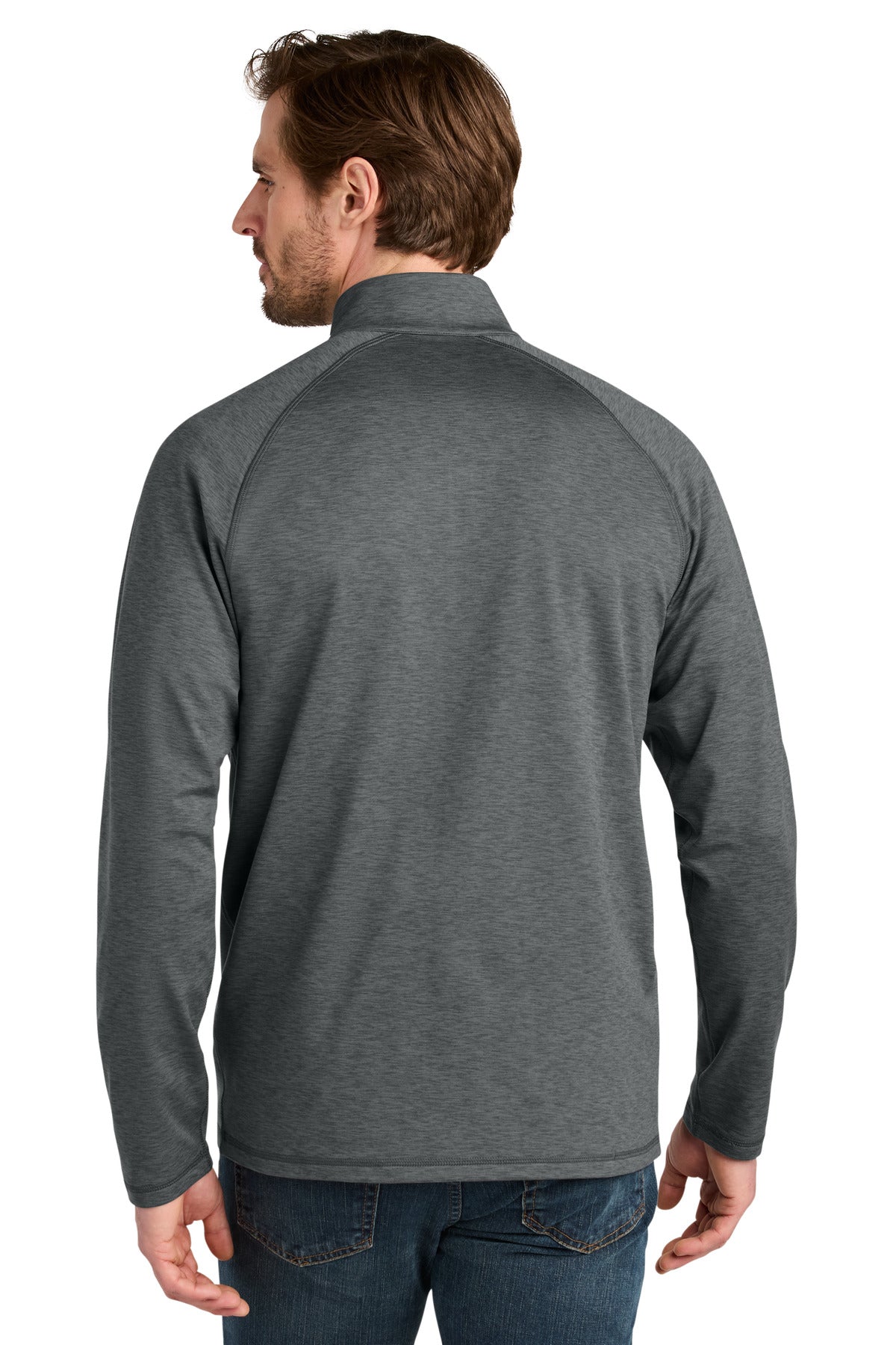 Custom Embroidered Eddie Bauer Sweatshirts in Metal Grey Heather
