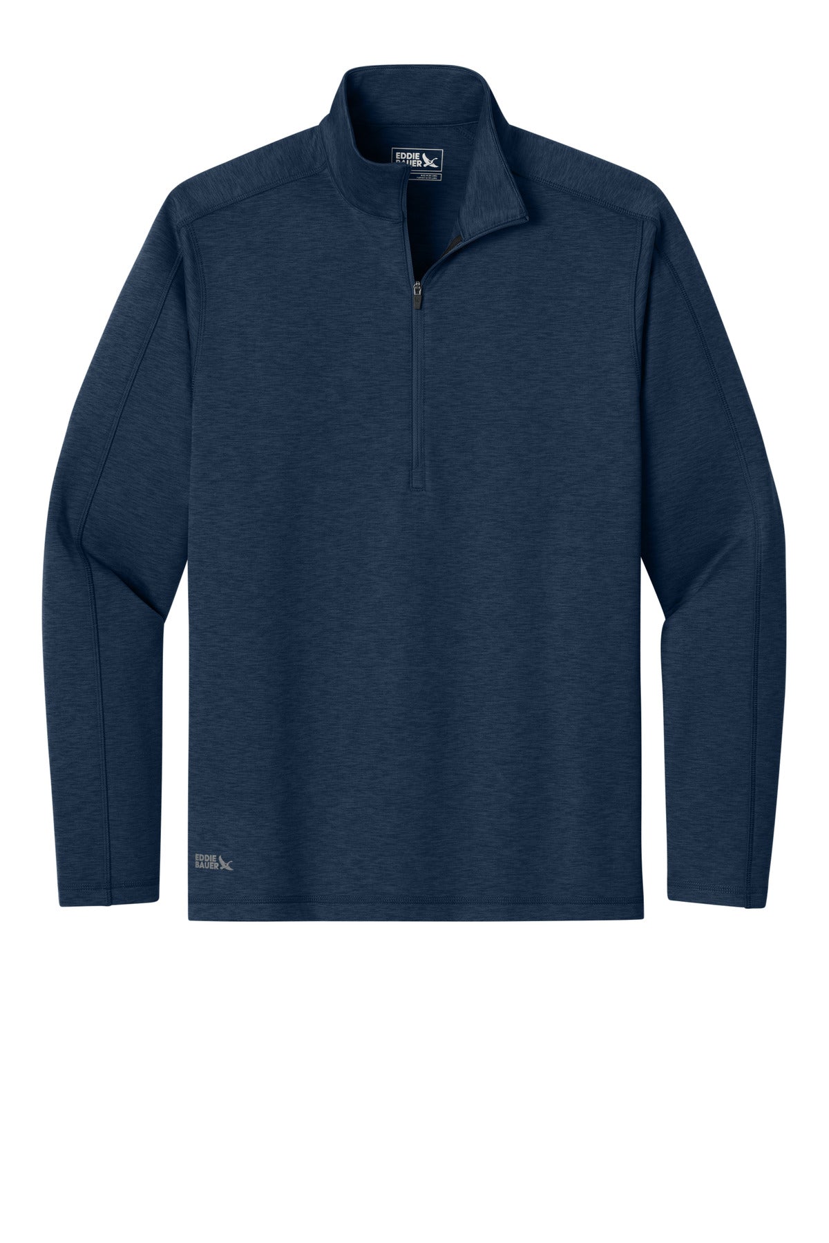 Custom Embroidered Eddie Bauer Sweatshirts in River Blue Navy Heather