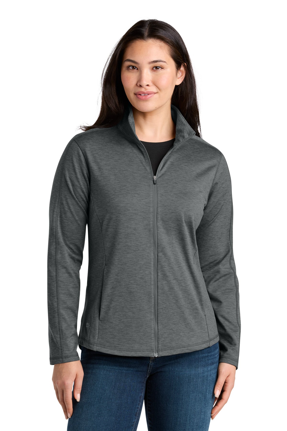 Custom Embroidered Eddie Bauer Sweatshirts/Fleece in Metal Grey Heather