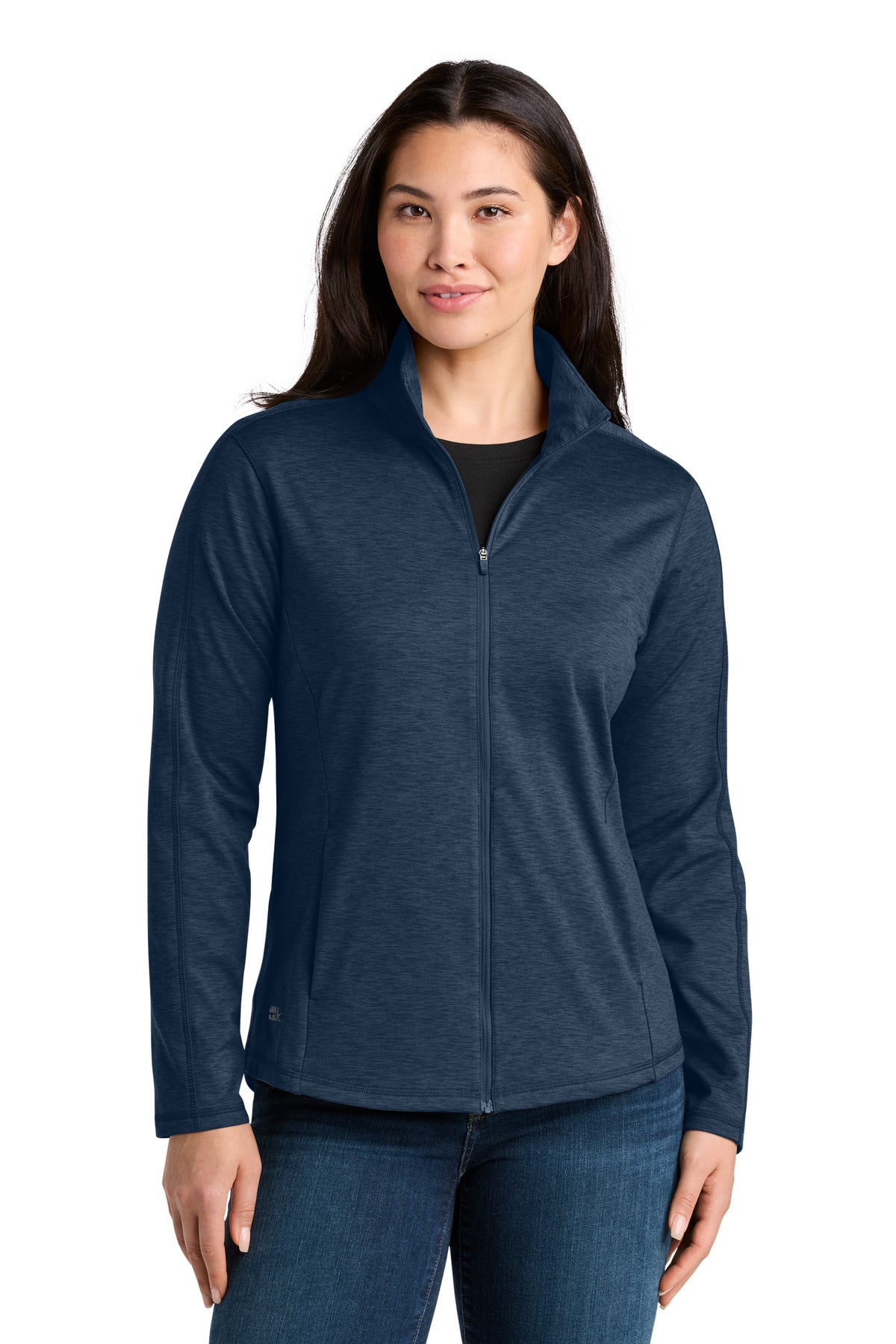 Custom Embroidered Eddie Bauer Sweatshirts/Fleece in River Blue Navy Heather