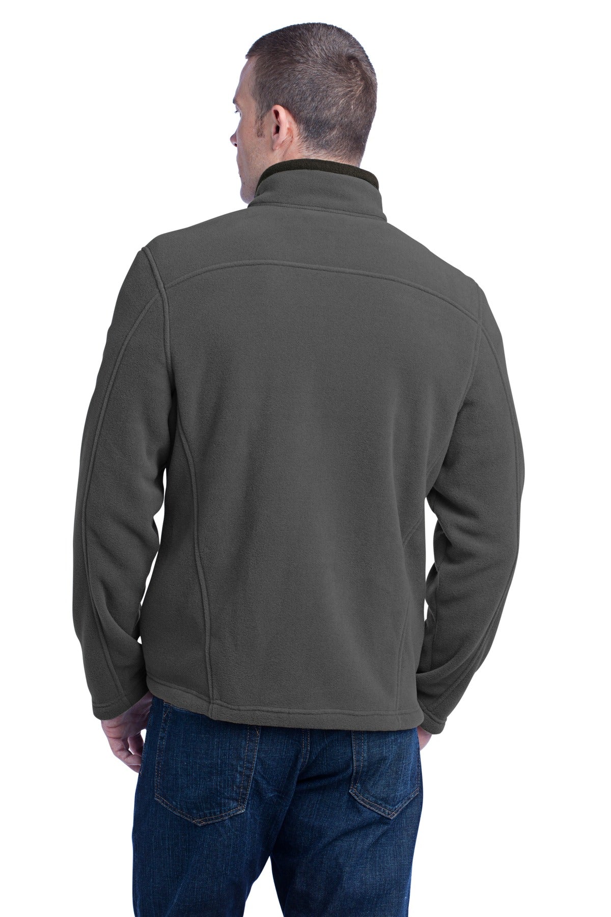 Custom Embroidered Eddie Bauer - Full-Zip Fleece Jacket. EB200,Grey Steel