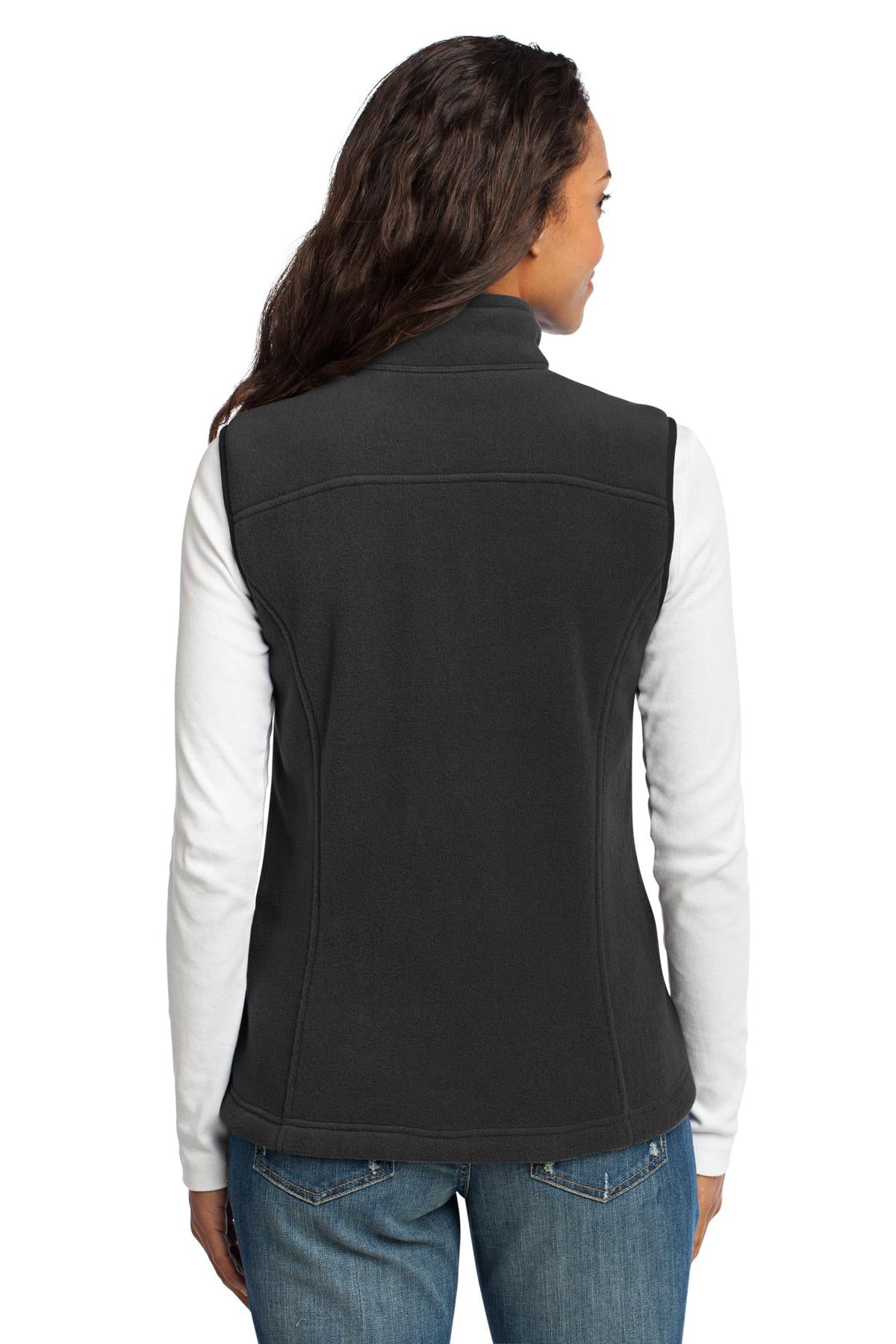 Custom Embroidered Eddie Bauer - Women's Fleece Vest. EB205,Black