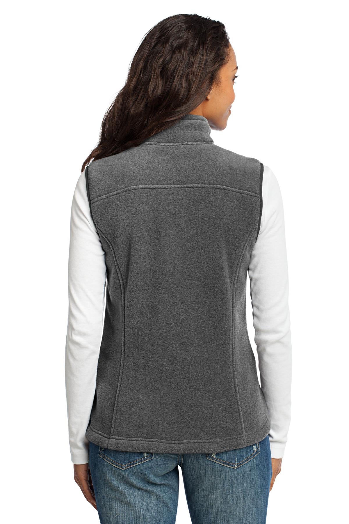 Custom Embroidered Eddie Bauer - Women's Fleece Vest. EB205,Grey Steel