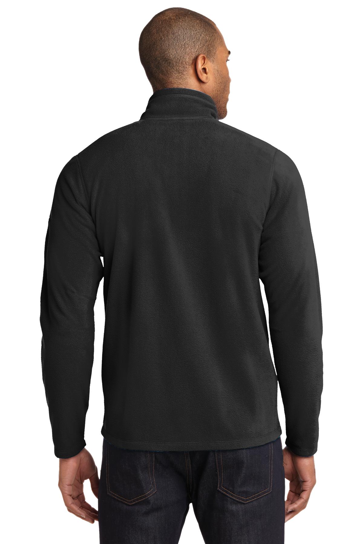Custom Embroidered Eddie Bauer Full-Zip Microfleece Jacket. EB224,Black