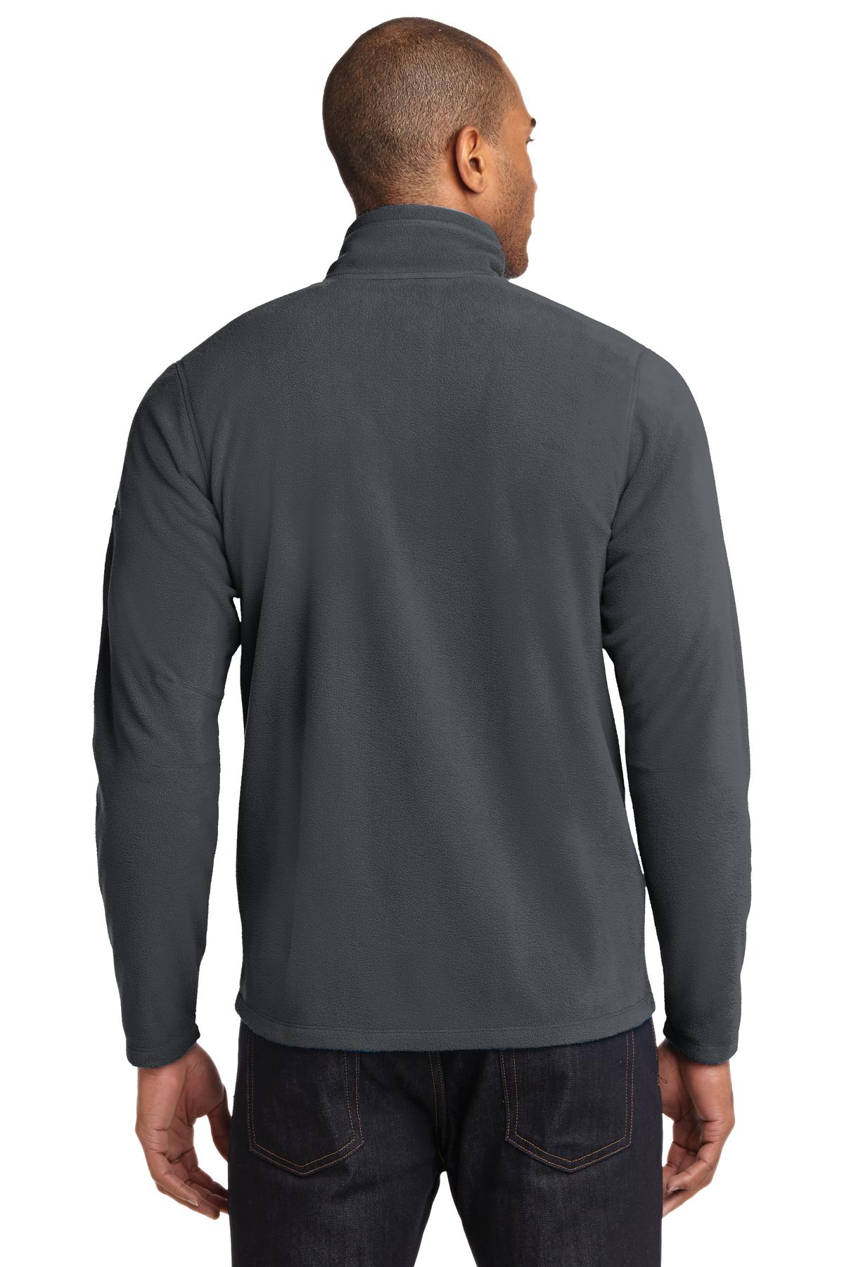 Custom Embroidered Eddie Bauer Full-Zip Microfleece Jacket. EB224,Grey Steel