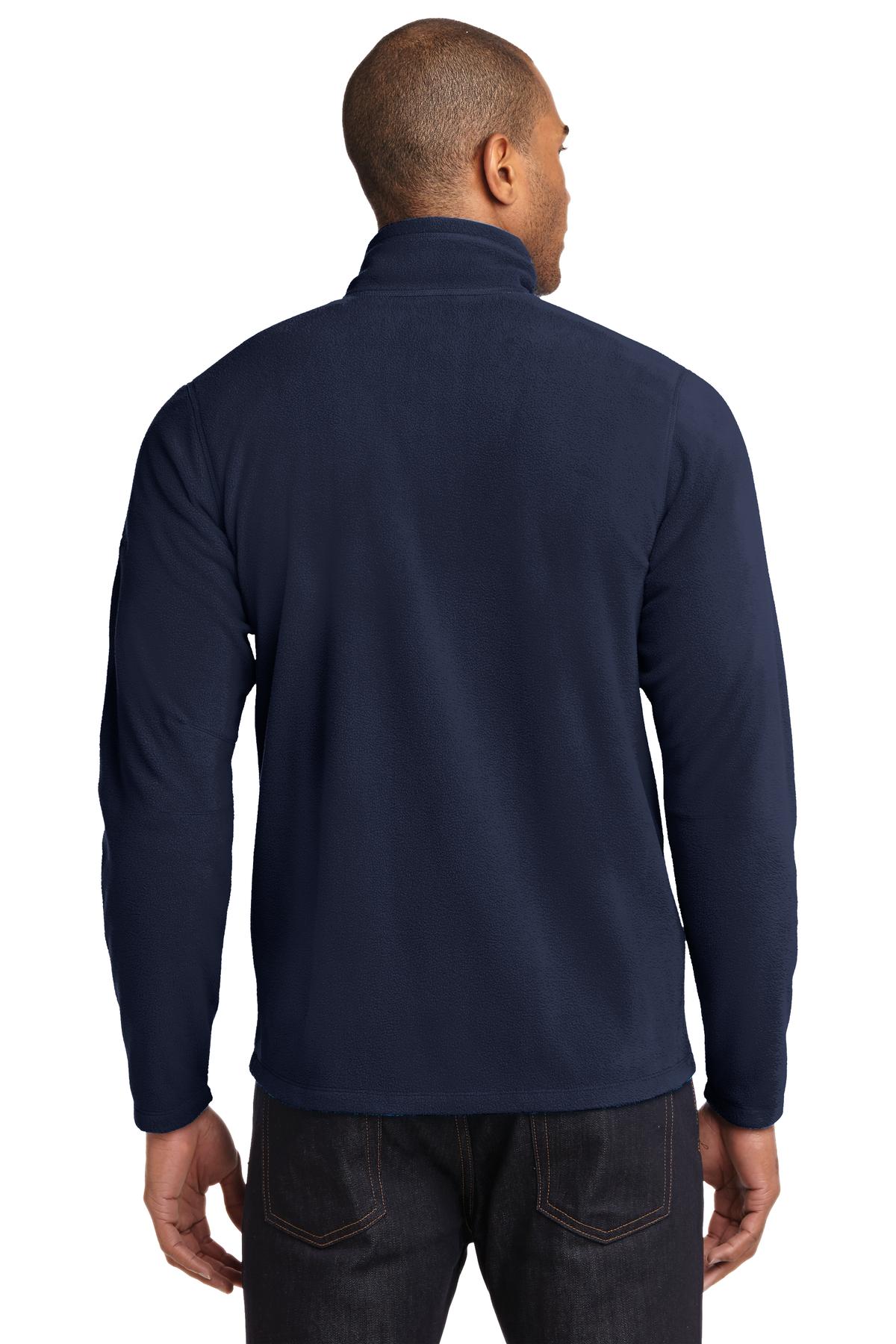 Custom Embroidered Eddie Bauer Full-Zip Microfleece Jacket. EB224,Navy
