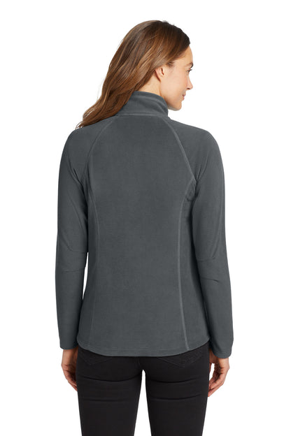 Custom Embroidered Eddie Bauer Women's Full-Zip Microfleece Jacket. EB225,Grey Steel