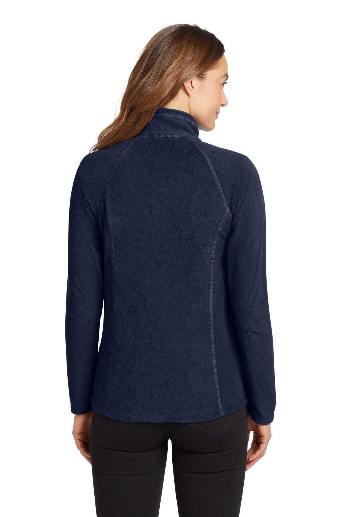 Custom Embroidered Eddie Bauer Women's Full-Zip Microfleece Jacket. EB225,Navy