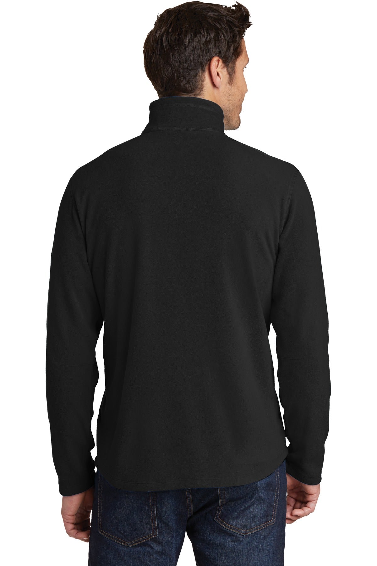 Custom Embroidered Eddie Bauer1/2-Zip Microfleece Jacket. EB226,Black